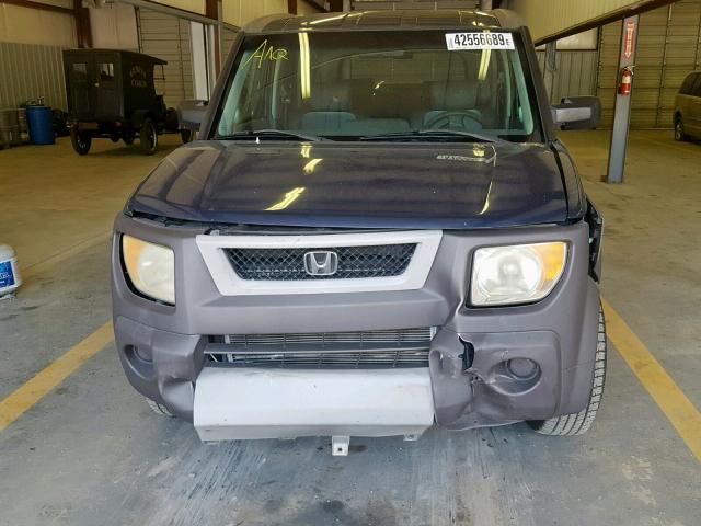 5J6YH18513L016173 - 2003 HONDA ELEMENT EX BLUE photo 9