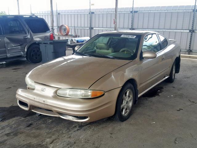 1G3NF12E41C167996 - 2001 OLDSMOBILE ALERO GLS BEIGE photo 2