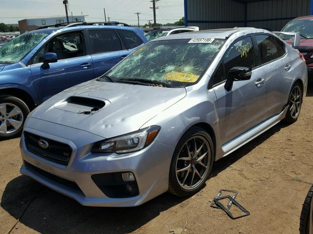 JF1VA2S61F9809405 - 2015 SUBARU WRX STI SILVER photo 2