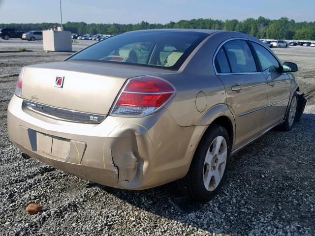 1G8ZS57N88F165488 - 2008 SATURN AURA XE GOLD photo 4