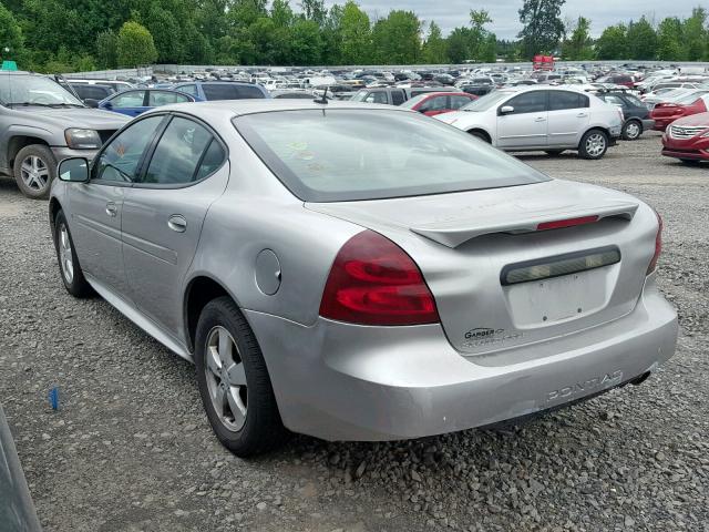 2G2WP552161311581 - 2006 PONTIAC GRAND PRIX SILVER photo 3