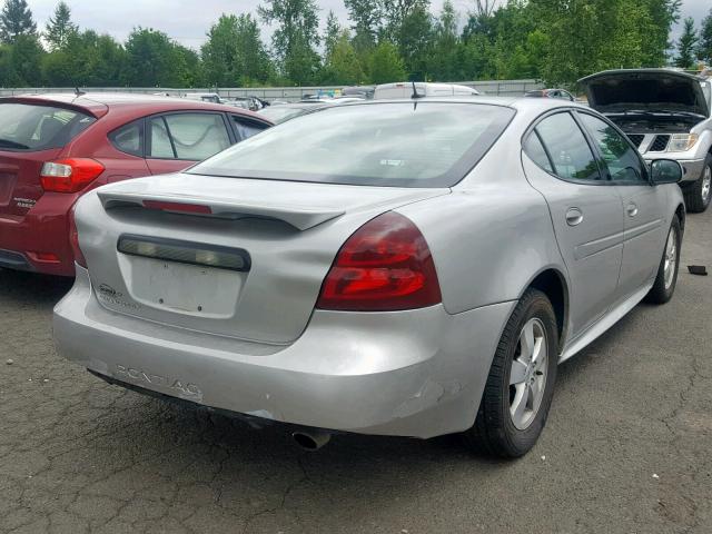 2G2WP552161311581 - 2006 PONTIAC GRAND PRIX SILVER photo 4