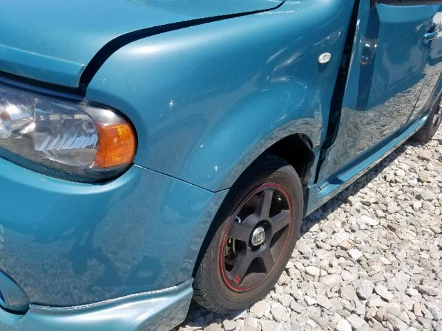 JN8AZ28R89T115339 - 2009 NISSAN CUBE BASE TEAL photo 9