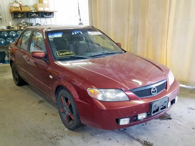 JM1BJ226730148699 - 2003 MAZDA PROTEGE DX MAROON photo 1