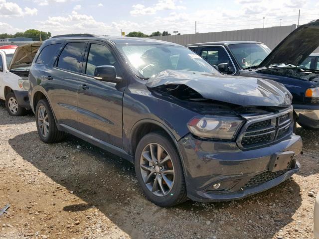 1C4RDJDG5JC345761 - 2018 DODGE DURANGO GT GRAY photo 1