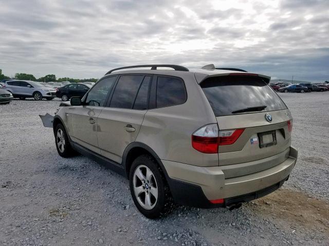 WBXPC934X8WJ03382 - 2008 BMW X3 3.0SI GOLD photo 3