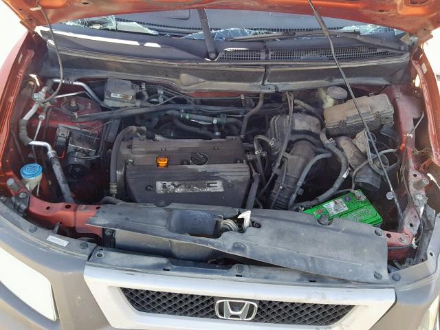 5J6YH28544L013792 - 2004 HONDA ELEMENT EX ORANGE photo 7