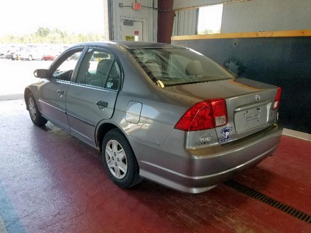 1HGES16385L010306 - 2005 HONDA CIVIC DX V GRAY photo 3