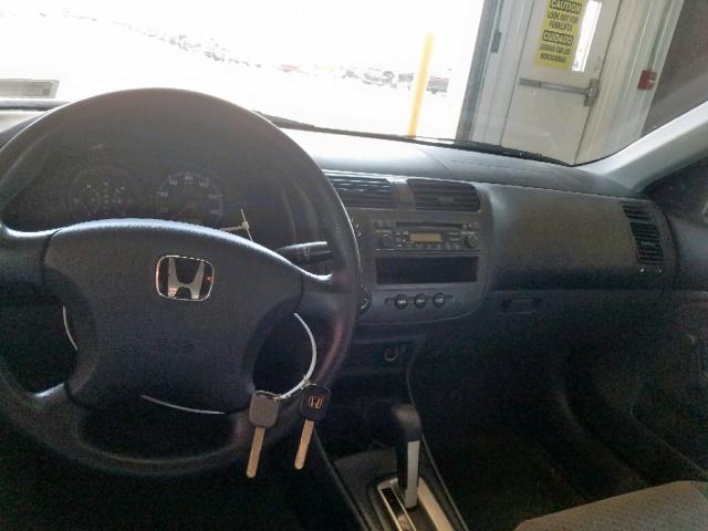 1HGES16385L010306 - 2005 HONDA CIVIC DX V GRAY photo 9