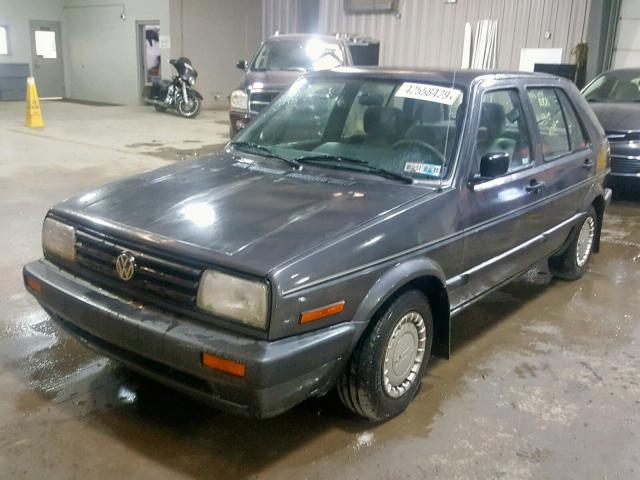 3VWFA21GXMM030556 - 1991 VOLKSWAGEN GOLF GL CHARCOAL photo 2