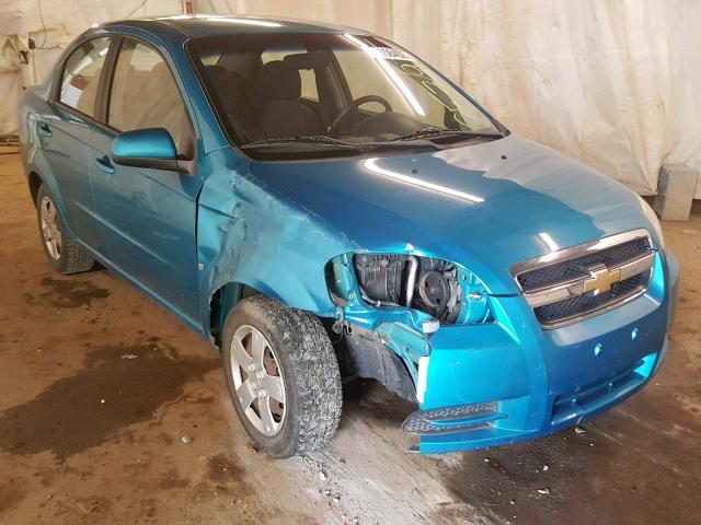 KL1TD56E89B348266 - 2009 CHEVROLET AVEO LS TURQUOISE photo 1