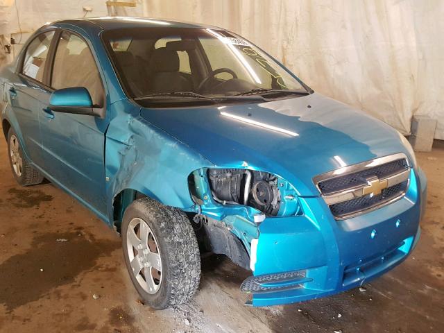 KL1TD56E89B348266 - 2009 CHEVROLET AVEO LS TURQUOISE photo 9