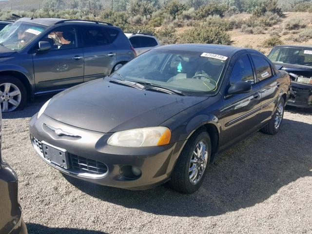 1C3AL56UX1N547434 - 2001 CHRYSLER SEBRING LX CHARCOAL photo 2