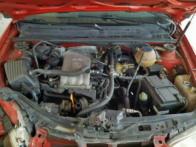 3VWCC21V31M806582 - 2001 VOLKSWAGEN CABRIO GLS RED photo 7