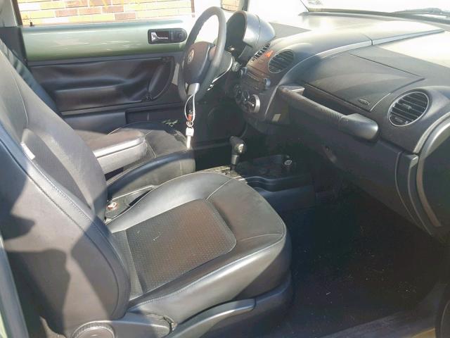 3VWPG31CX7M521168 - 2007 VOLKSWAGEN NEW BEETLE GREEN photo 5