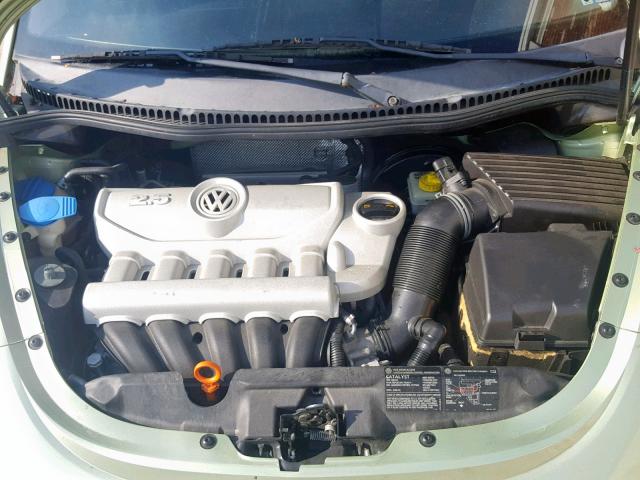 3VWPG31CX7M521168 - 2007 VOLKSWAGEN NEW BEETLE GREEN photo 7