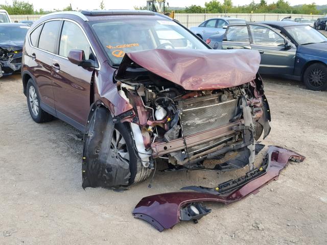 5J6RM4H73EL029674 - 2014 HONDA CR-V EXL MAROON photo 1