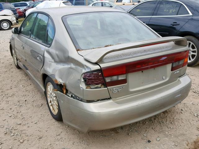 4S3BE656117211498 - 2001 SUBARU LEGACY GT BROWN photo 3