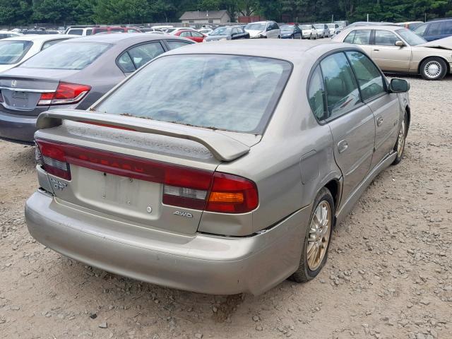 4S3BE656117211498 - 2001 SUBARU LEGACY GT BROWN photo 4