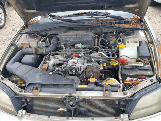 4S3BE656117211498 - 2001 SUBARU LEGACY GT BROWN photo 7