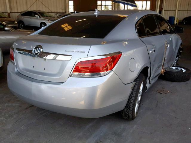 1G4GB5EG9AF173568 - 2010 BUICK LACROSSE C SILVER photo 4