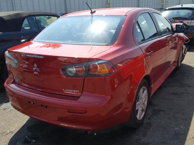 JA32V2FW7EU021539 - 2014 MITSUBISHI LANCER SE RED photo 4