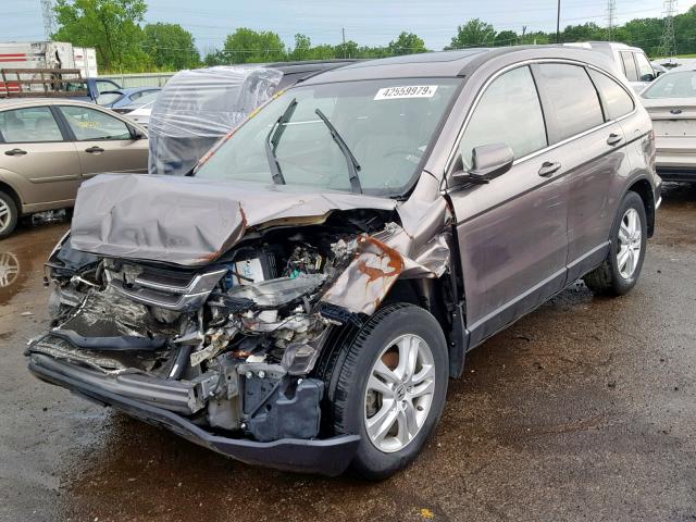 5J6RE4H76BL063343 - 2011 HONDA CR-V EXL GRAY photo 2