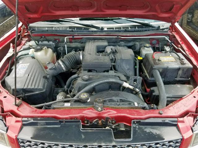 1GCDT136758185011 - 2005 CHEVROLET COLORADO MAROON photo 7