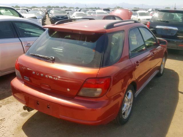 JF1GG29622H801665 - 2002 SUBARU IMPREZA WR RED photo 4