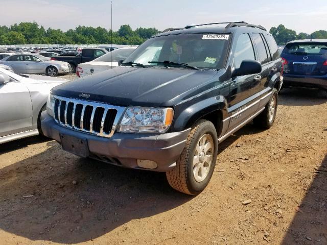 1J4GW48SX1C571385 - 2001 JEEP GRAND CHER BLACK photo 2