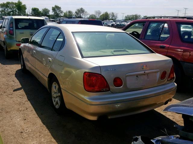 JT8BD69S830178195 - 2003 LEXUS GS 300 GOLD photo 3