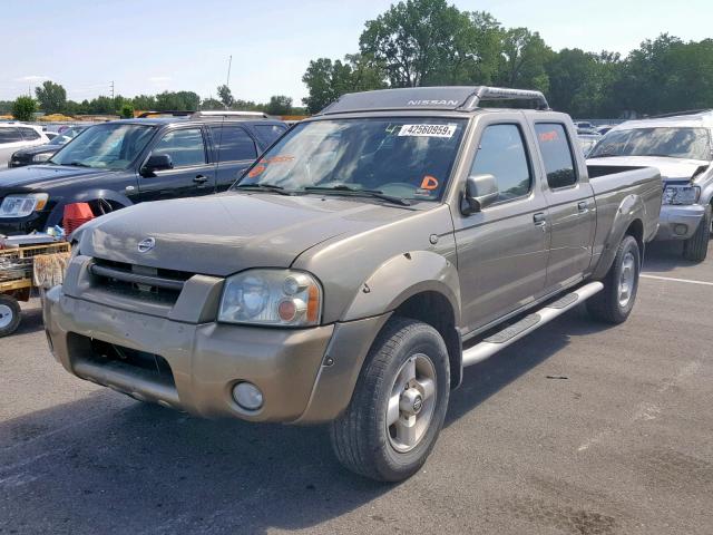 1N6ED29X92C331535 - 2002 NISSAN FRONTIER C BEIGE photo 2