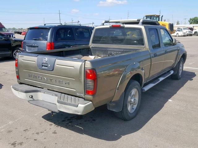 1N6ED29X92C331535 - 2002 NISSAN FRONTIER C BEIGE photo 4