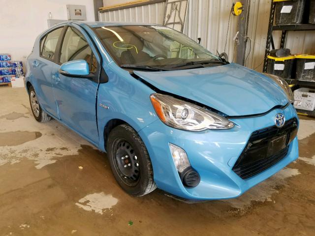 JTDKDTB35F1088830 - 2015 TOYOTA PRIUS C BLUE photo 1