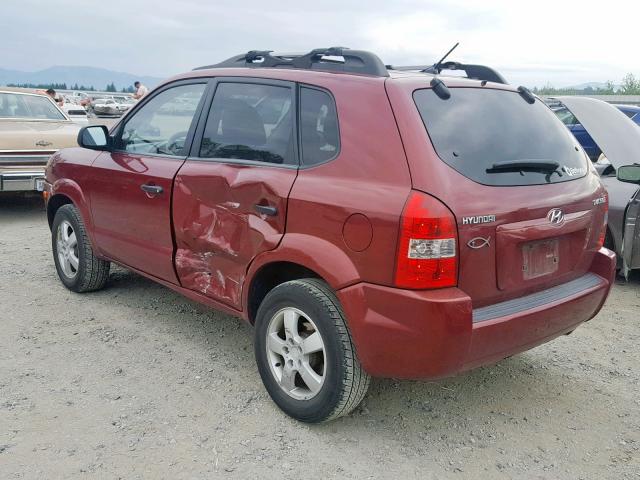 KM8JM12B06U478719 - 2006 HYUNDAI TUCSON GL RED photo 3