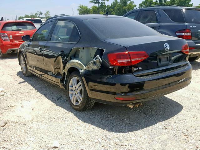 3VW2K7AJ6FM228137 - 2015 VOLKSWAGEN JETTA BASE 黑色 照片 3