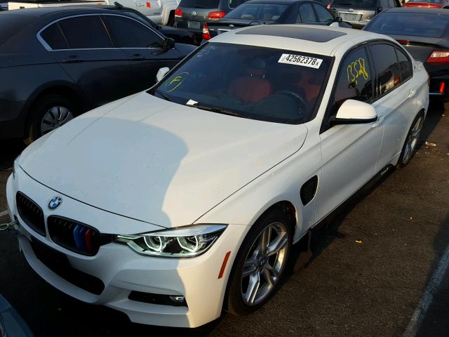 WBA8E1C57JA159639 - 2018 BMW 330E WHITE photo 2