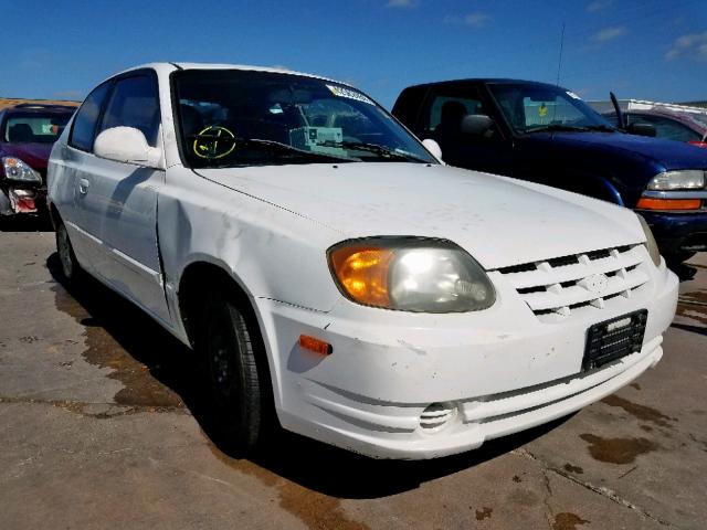 KMHCG35CX4U306873 - 2004 HYUNDAI ACCENT GL WHITE photo 1