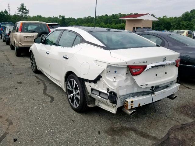 1N4AA6AP4GC409228 - 2016 NISSAN MAXIMA 3.5 WHITE photo 3