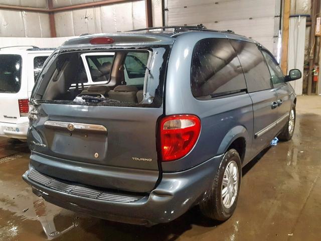 2C4GP54L05R189550 - 2005 CHRYSLER TOWN&COUNT BLUE photo 4