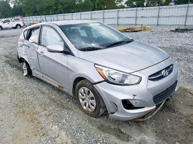 KMHCT5AEXFU217578 - 2015 HYUNDAI ACCENT GS SILVER photo 1