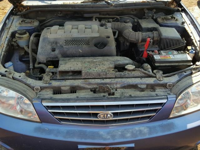 KNAFB121235295350 - 2003 KIA SPECTRA BA BLUE photo 7