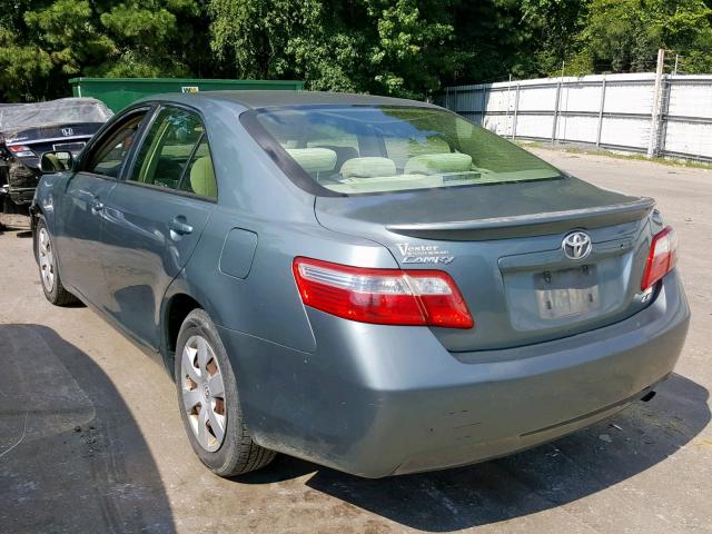 4T1BE46K07U564479 - 2007 TOYOTA CAMRY NEW GREEN photo 3