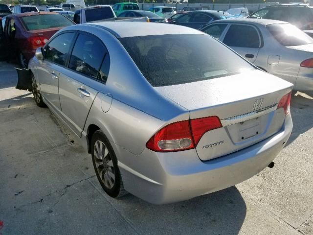 2HGFA16909H353111 - 2009 HONDA CIVIC EXL 银色 照片 3