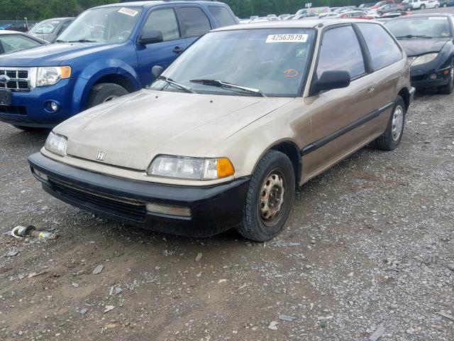 2HGED6343LH563640 - 1990 HONDA CIVIC GOLD photo 2