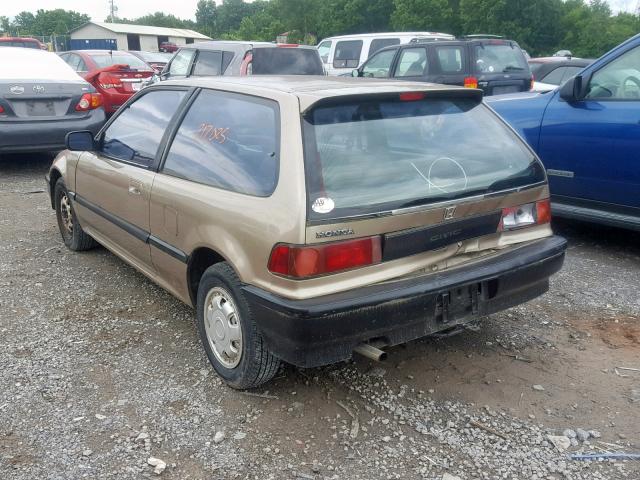 2HGED6343LH563640 - 1990 HONDA CIVIC GOLD photo 3