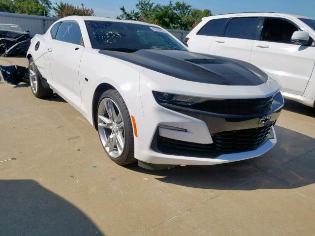 1G1FH1R71K0116876 - 2019 CHEVROLET CAMARO SS WHITE photo 1