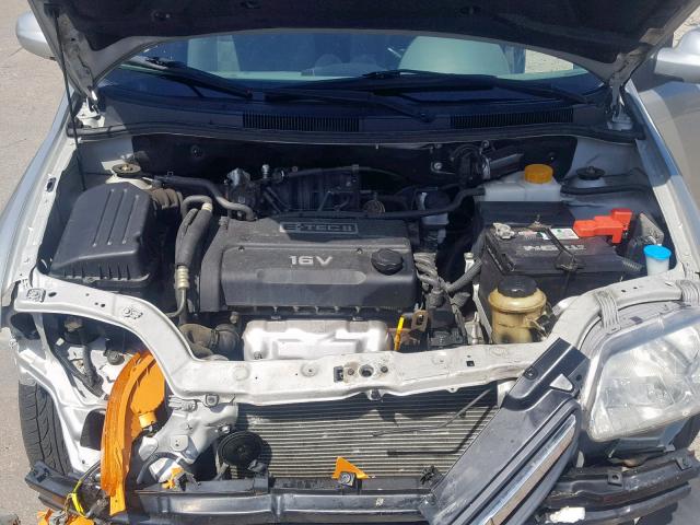 KL1TD52615B450050 - 2005 CHEVROLET AVEO BASE ვერცხლისფერი ფოტო 7