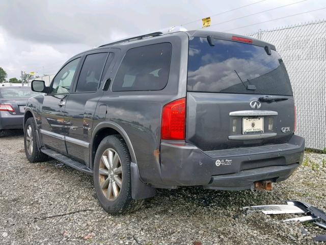 5N3AA08C18N908510 - 2008 INFINITI QX56 GRAY photo 3