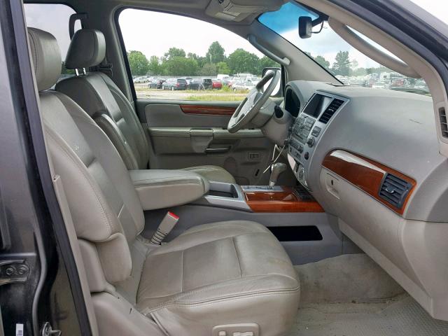 5N3AA08C18N908510 - 2008 INFINITI QX56 GRAY photo 5